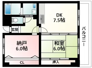 カルム千昇【2階】の間取り