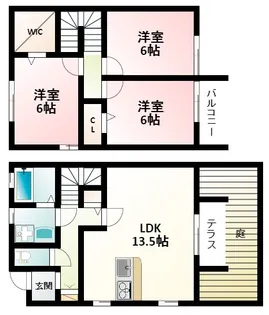 ローズコート南吹田の間取り