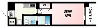 ウインズコート新大阪【6階】の間取り