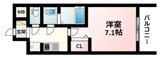 プレサンス新大阪ストリーム【9階】の間取り