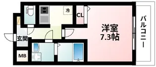 S-FORT新大阪EAST【6階】の間取り