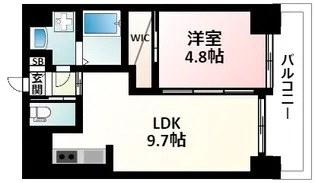 ノルデンハイム江坂垂水町【15階】の間取り