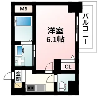 エスリード江坂セントラム【14階】の間取り