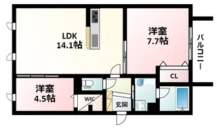 レ シルフィード【2階】の間取り