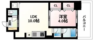 MidCourt新大阪【4階】の間取り