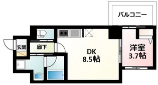 ライブガーデン新大阪【2階】の間取り