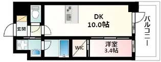 ズーノクルーズ江坂【12階】の間取り