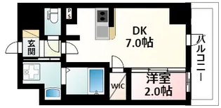 バウスフラッツ新大阪【6階】の間取り