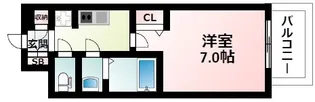 プレサンス江坂クォーレ【3階】の間取り