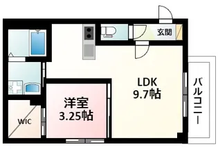 フェリオ江坂【1階】の間取り