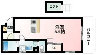 カルム香川V【3階】の間取り