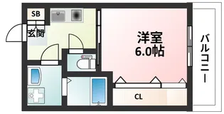 ウインズコート西中島【3階】の間取り