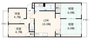 エメラルドマンション五日市保井田【5階】の間取り