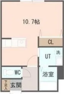 GATE63【408号室】の間取り