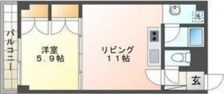 あいりん桑園【503号室】の間取り