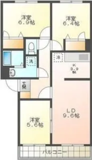 シャイニングライブ【1-F号室】の間取り