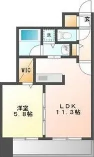 スペチアーレ伏見【307号室】の間取り