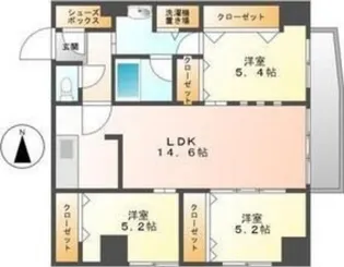 スペチアーレ伏見【305号室】の間取り