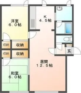 メゾンK【102号室】の間取り