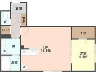 リスペクト新川【205号室】の間取り