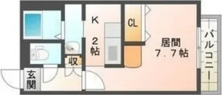 ラウルあいの里【3階】の間取り