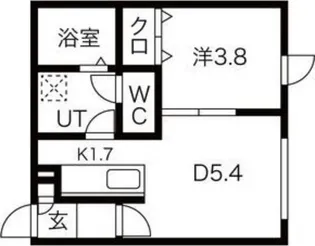 北海道札幌市東区北二十八条東5丁目【アパート】の間取り