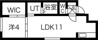 RAGUSA N5W17 A【203号室】の間取り