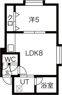 リーベンス澄川【203号室】の間取り