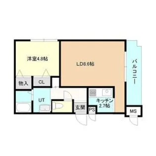 エステラアネックス【703号室】の間取り