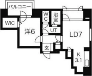 センタービル913【7階】の間取り