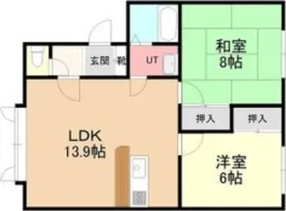 東豊センチュリー【203号室】の間取り