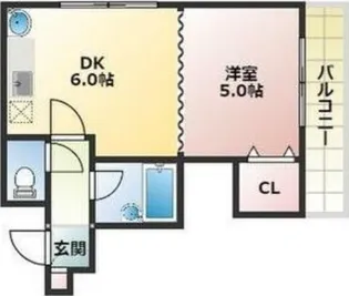 テラ本通11南【4階】の間取り
