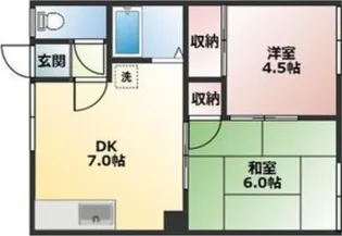 黒崎ハイツA【203号室】の間取り