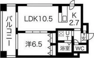 ラフレ28【401号室】の間取り