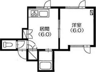 リバティ月寒東【202号室】の間取り