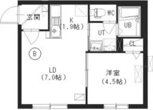 シティレジデンス西町南【403号室】の間取り