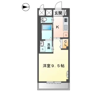 ラ・プラース古出来【3階】の間取り