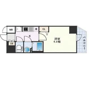 プレサンス大須観音ビザリア【4階】の間取り