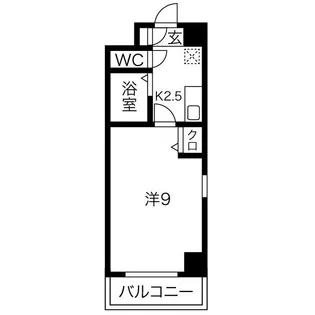 ファミール今池【603号室】の間取り