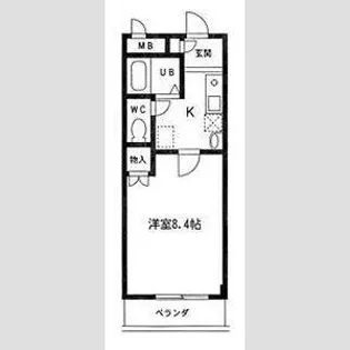 レジデンス赤坂【2階】の間取り
