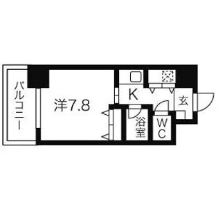 AXIS桜通内山【1504号室】の間取り