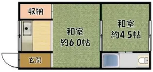 美保マンション【2階】の間取り