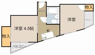 サンパレス【2階】の間取り