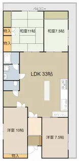 コトブキマンション【9階】の間取り