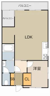 堂山コーポ【306号室】の間取り