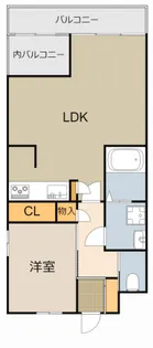 堂山コーポ【402号室】の間取り