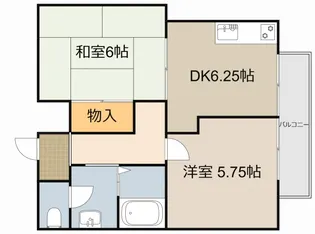 シャンテ渡辺【2階】の間取り
