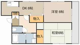 2DKの間取り画像