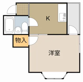 サンライズ堀溝【203号室】の間取り