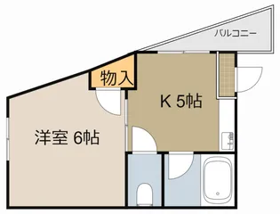 栄町ハイツ【4階】の間取り